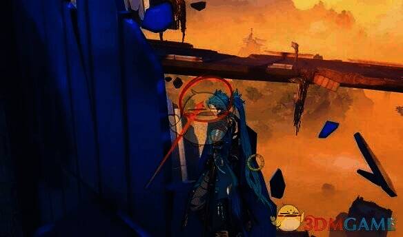 视角右转飞向空位的画面