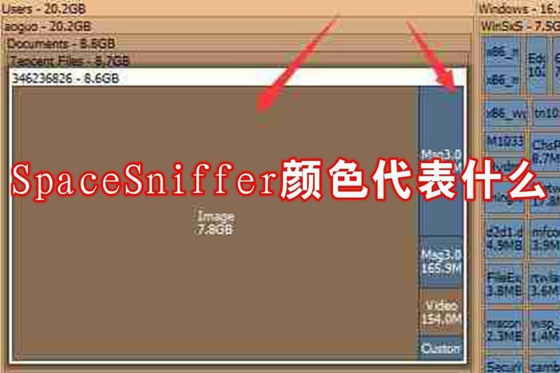 SpaceSniffer颜色展示图