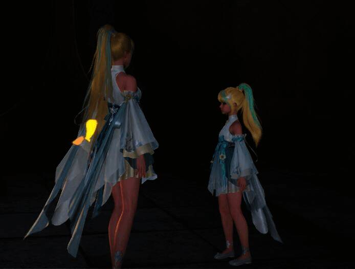 游戏中的小女孩画面