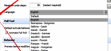 看到Language选项