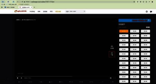 夸克浏览器视频下载按钮页面