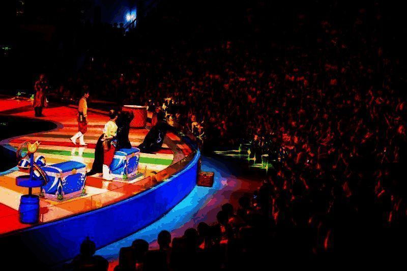 长沙湘江欢乐海洋公园狼人杀鬼屋内部场景图2