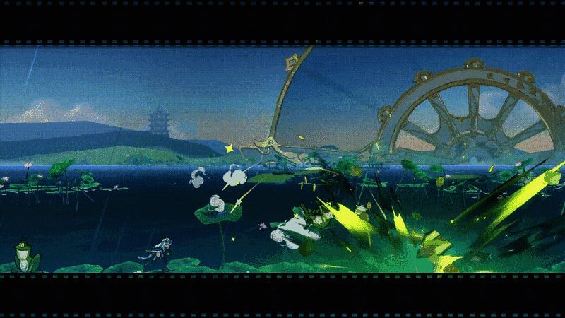 超时空跑跑战斗跑酷场景动图1