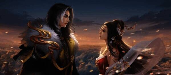 《魔域手游》中楚霸王与虞美人幻兽画面