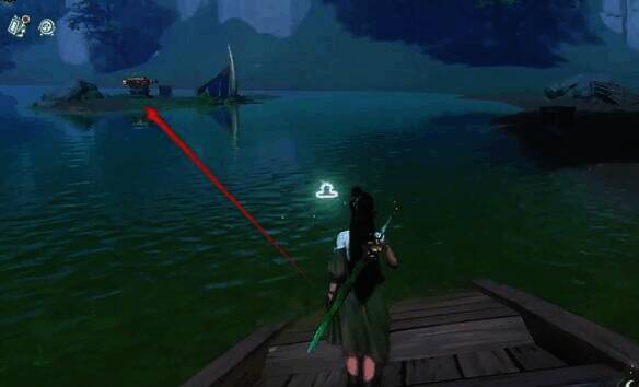 船对面宝箱画面