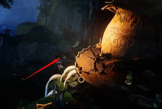 回头飞下拿最后宝箱画面