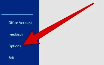 点击options选项的界面图