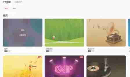 点击皮肤使用按钮的界面