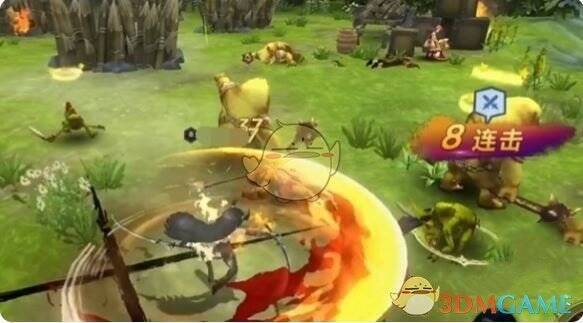 锤子命中敌人产生控制效果的游戏画面图片