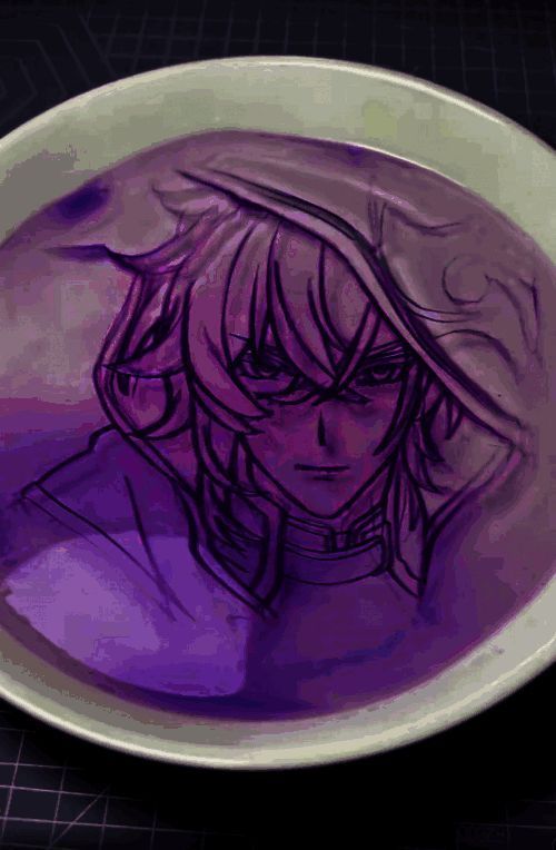 玩家用冰粉画的貊泽图