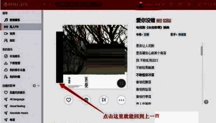 网易云音乐私人FM操作说明图片