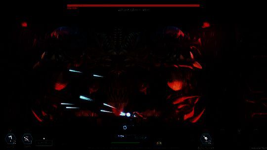 游戏中与巨型BOSS战斗场景