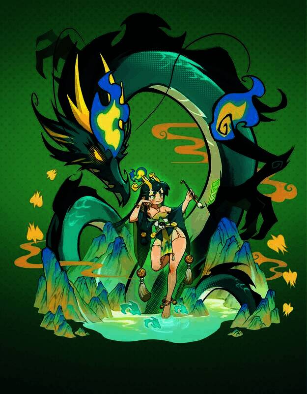 东方风龙敖灵形象图