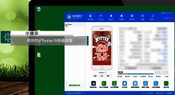 iPhone与电脑连接示意图