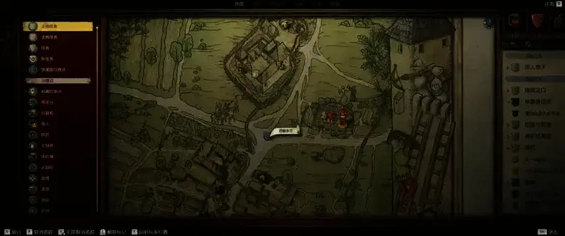 游戏中神父所在区域地图