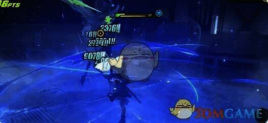 星见雅蓄力攻击造成碎冰伤害画面