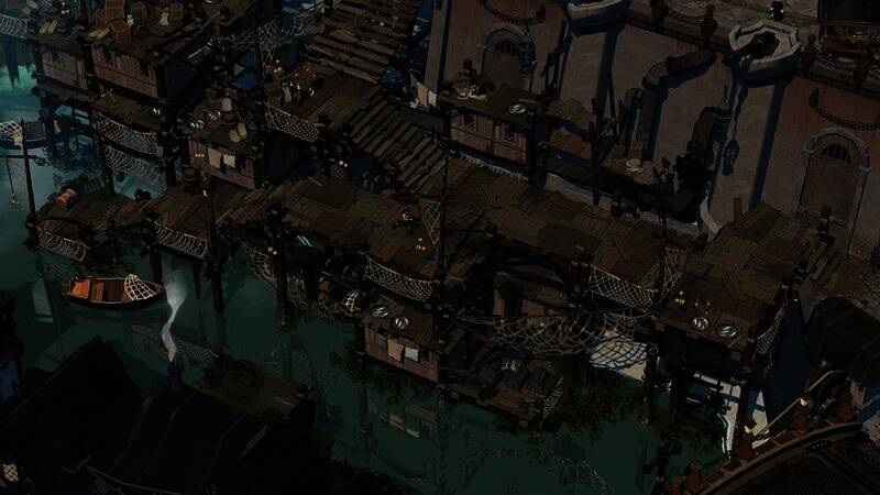 锈锚港城市风貌画面