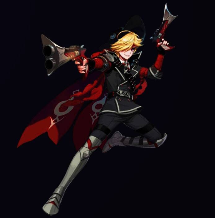 彩虹橙双枪职业图片