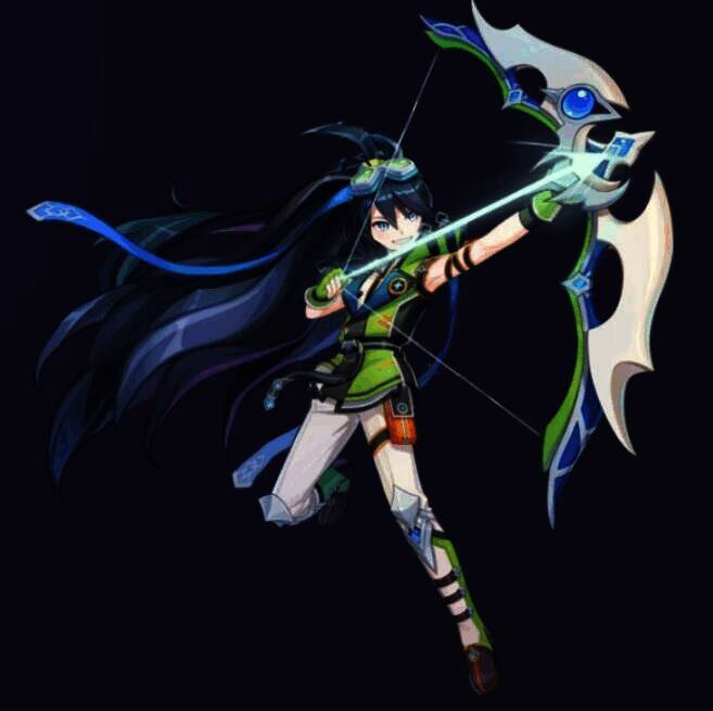 彩虹橙双枪职业战斗图片