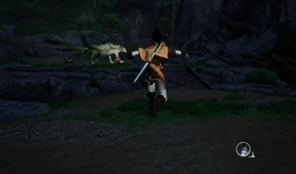 战斗中队伍与BOSS画面