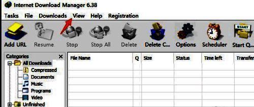 点击工具栏view的界面截图