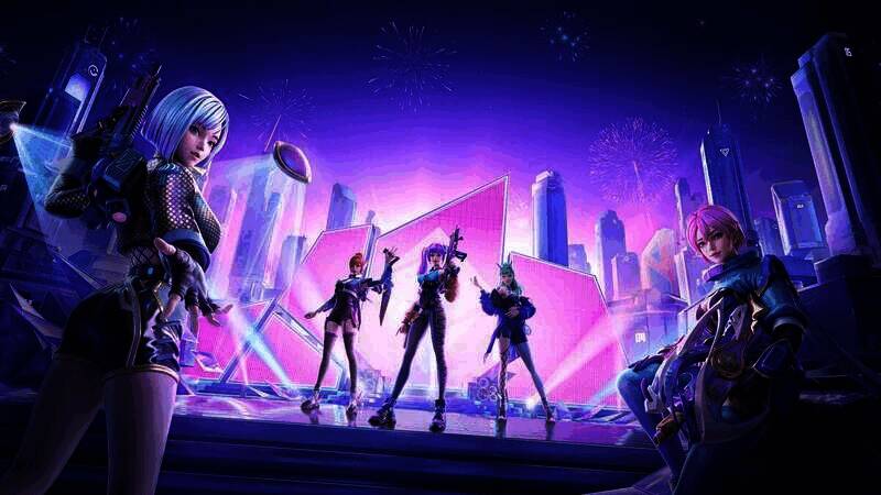 高能女团系列主题皮肤宣传图