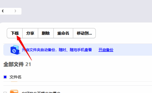 选择文件下载界面