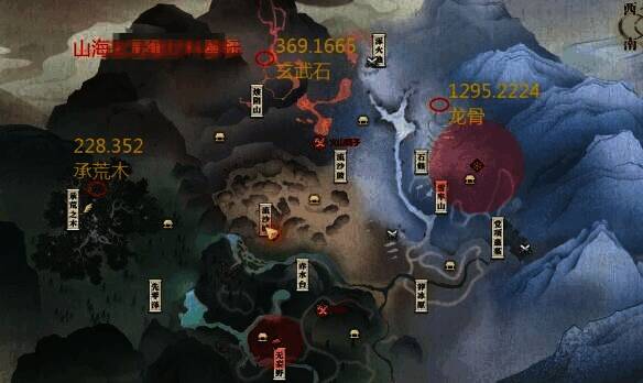 逆水寒手游山海31赛季玄元锁位置总览图