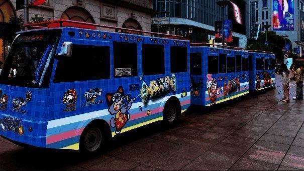 元梦之星×大白兔主题铛铛车图片