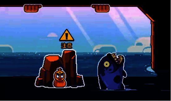 小黄鸭在大海中场景