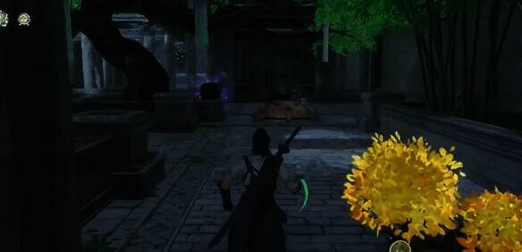 树下宝箱的场景