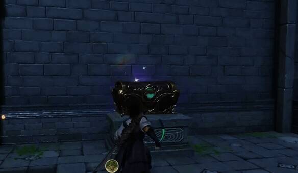 开门后前方宝箱的场景