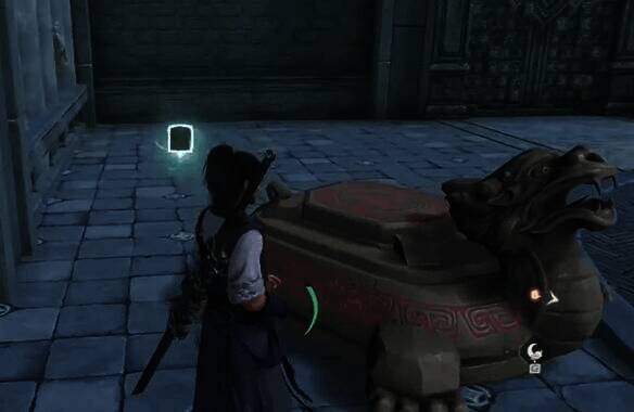 门口乌龟及石头的场景