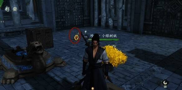 站在乌龟上拿爆炸果的场景