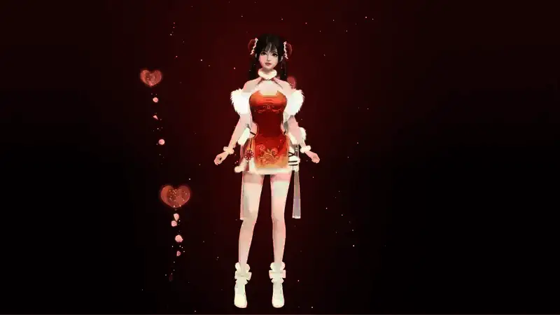 《战盟桌面精灵》夏晴蛇年新春主题服装展示图2