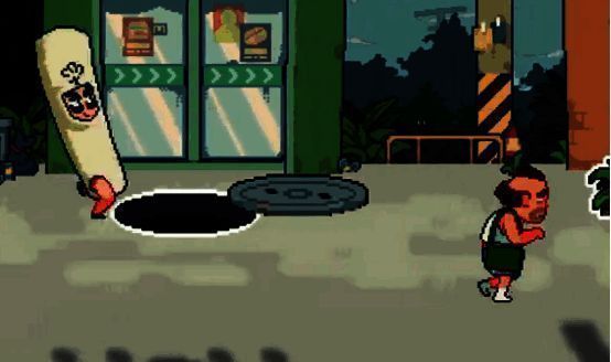 跟踪大叔途中画面