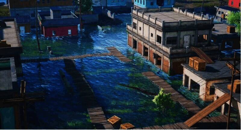 《和平精英》真实水体效果场景画面