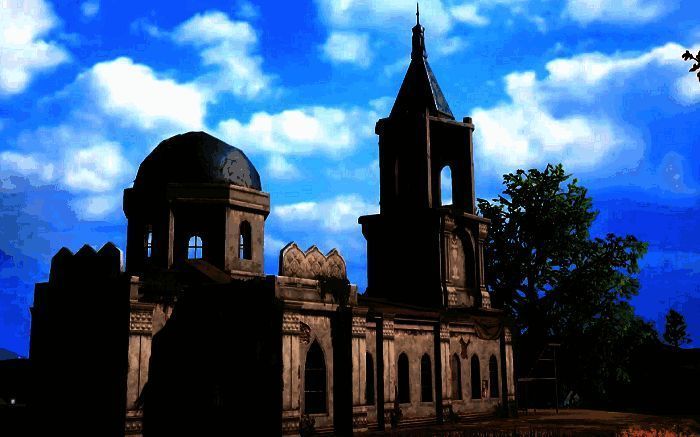 《和平精英》海岛地图枫叶林场景