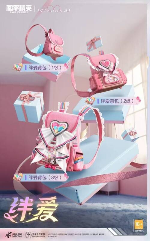 绊爱主题背包和头盔展示