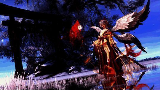 玩家染色后的因幡辉夜姬时装展示图