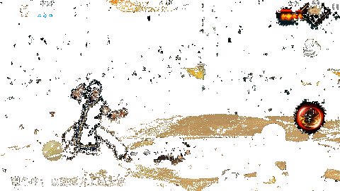 不动二技能切换地形附带打击效果动图