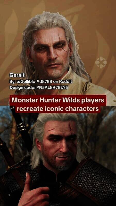 杰洛特捏人形象