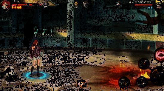 不风施展火遁·凤仙火攻击鸣人的画面