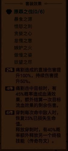 原罪之伐套装展示