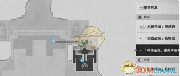 开启机关的位置图