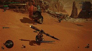 《怪物猎人：荒野》虫棍放虫操作画面