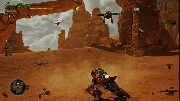 《怪物猎人：荒野》虫棍集中模式攻击画面