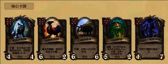 炉石传说酒馆战棋狼爹野兽流基本阵容画面