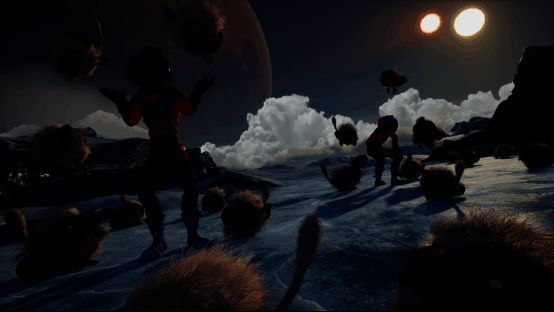 游戏中升级后的画面场景