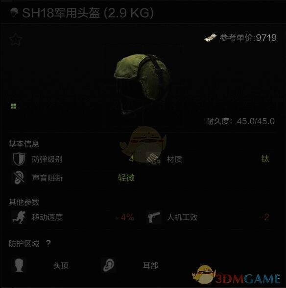 SH18军用头盔外观